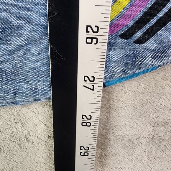 Men's Take Pride Shirt Short Sleeve Button Up Geometric Print Cotton Size XL - Picture 8 of 9